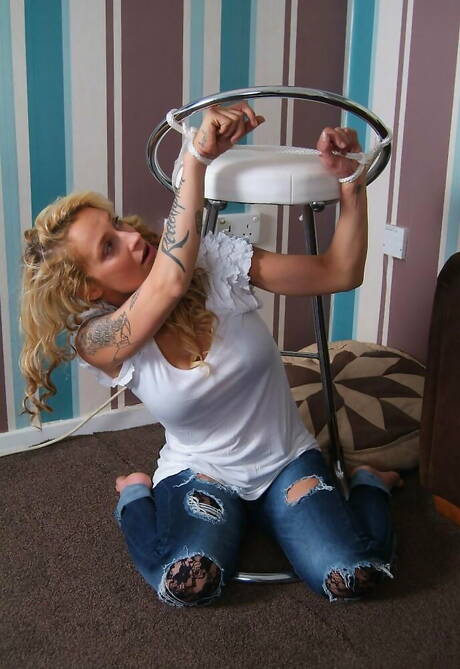 blackfoxbound picture collection featuring adorable femme in porn with bondage